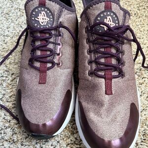 Nike Air Huarache Maroon and Plum Sneakers